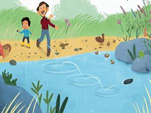 یک روز بارانی قصه کودکانه بارانی