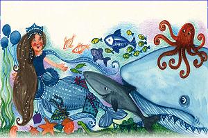 داستان جشن تولد خوب! قصه کودکانه دریایی