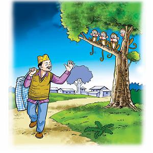 دختر شیطون و پدر...! داستان کودکانه کلاه فروش و میمون های شیطون